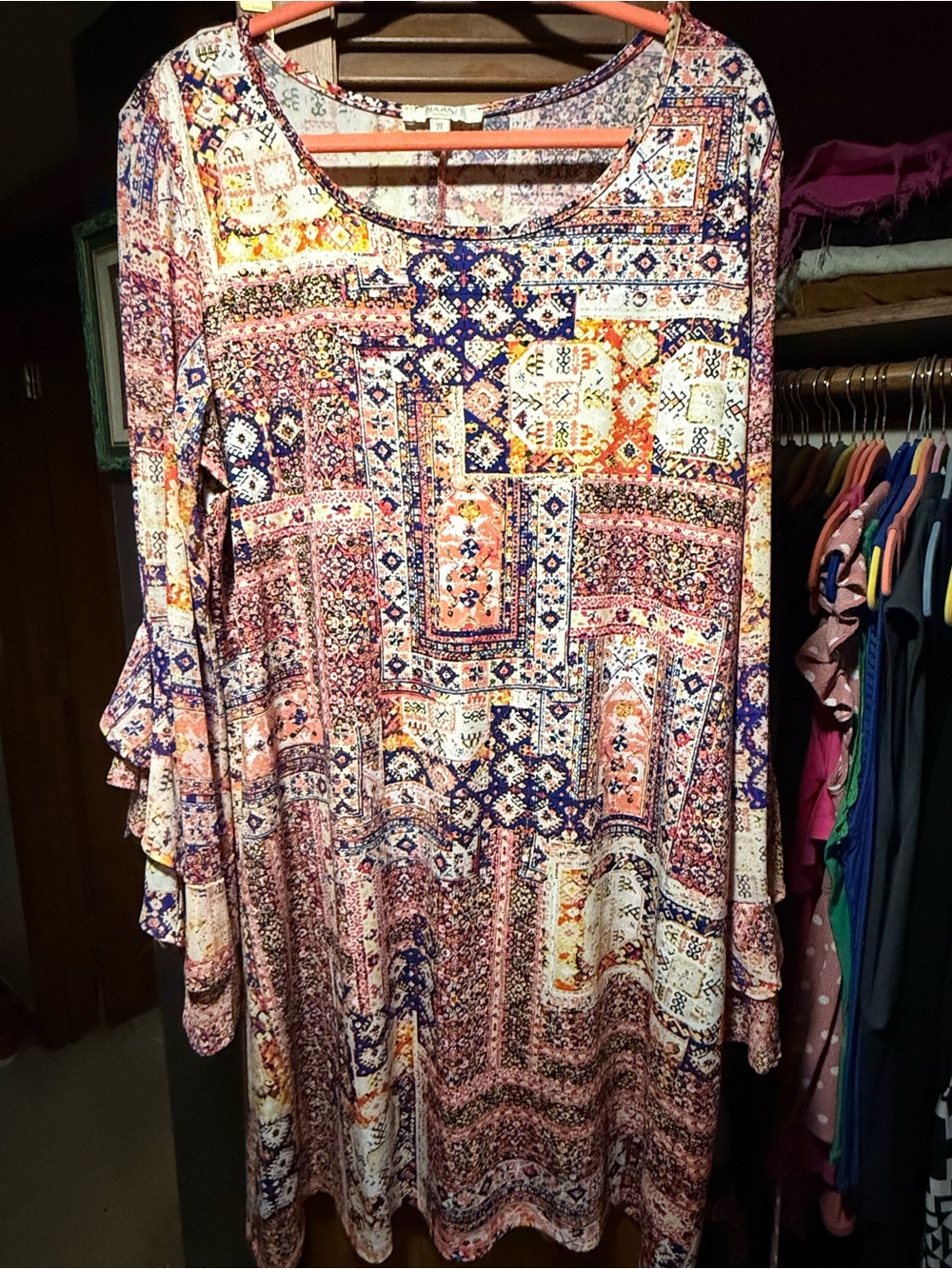 Haani Multicolor Patchwork-Print Dress